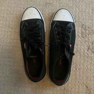 Levis black denim sneakers. Used.  Size 8.5